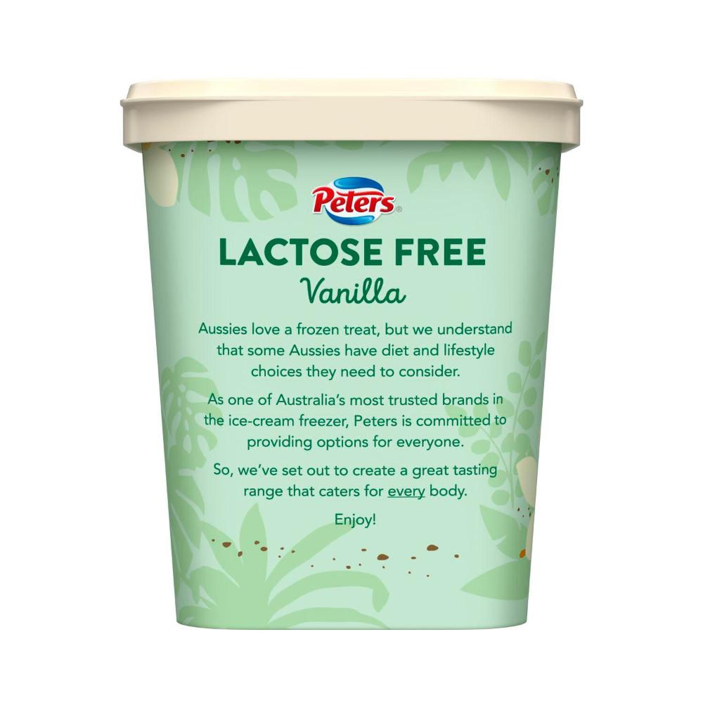 Peters Lactose Free Vanilla Ice Cream | 1.2L
