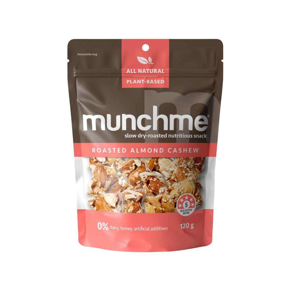 Munchme Buy Munchme Nutritious Snack Roasted Almond Cashew 120g | Coles