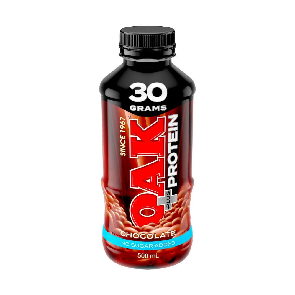 Oak Plus No Added Sugar Chocolate Flavoured Milk + Protein | 500mL