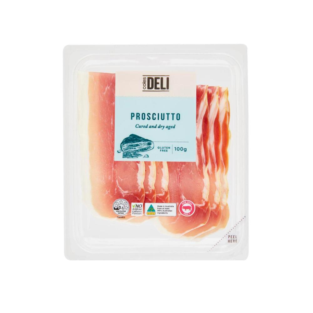 Buy Coles Sliced Prosciutto 100g Coles