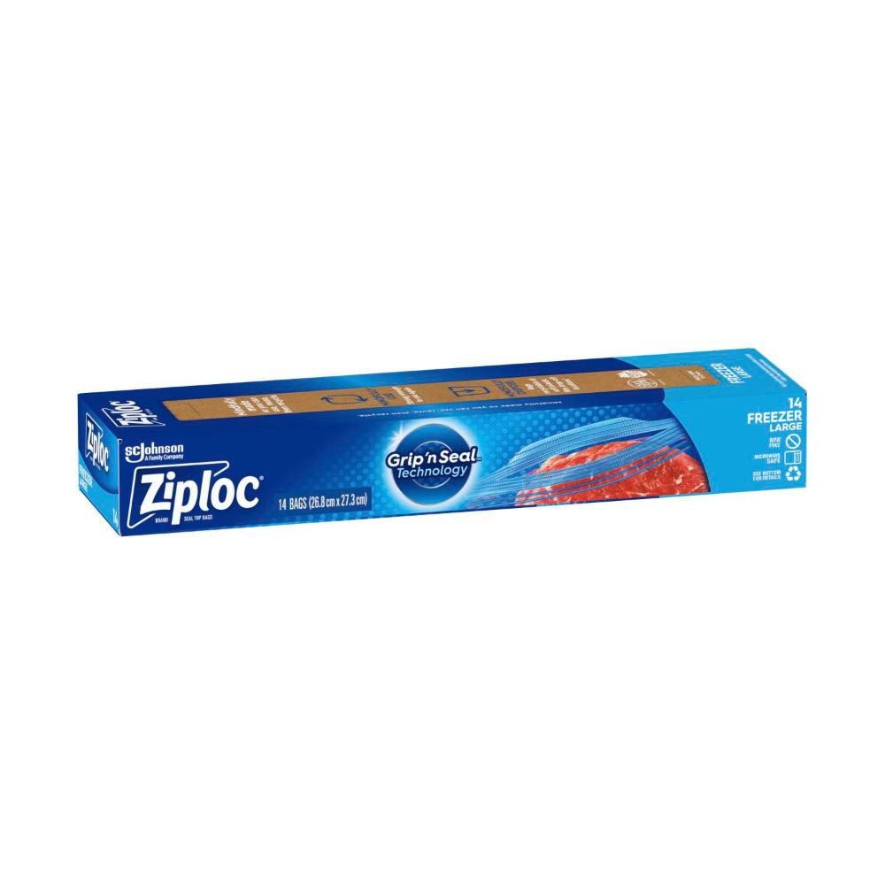 Buy Ziploc Large Resealable Food Storage Freezer Bags 14 Pack Coles