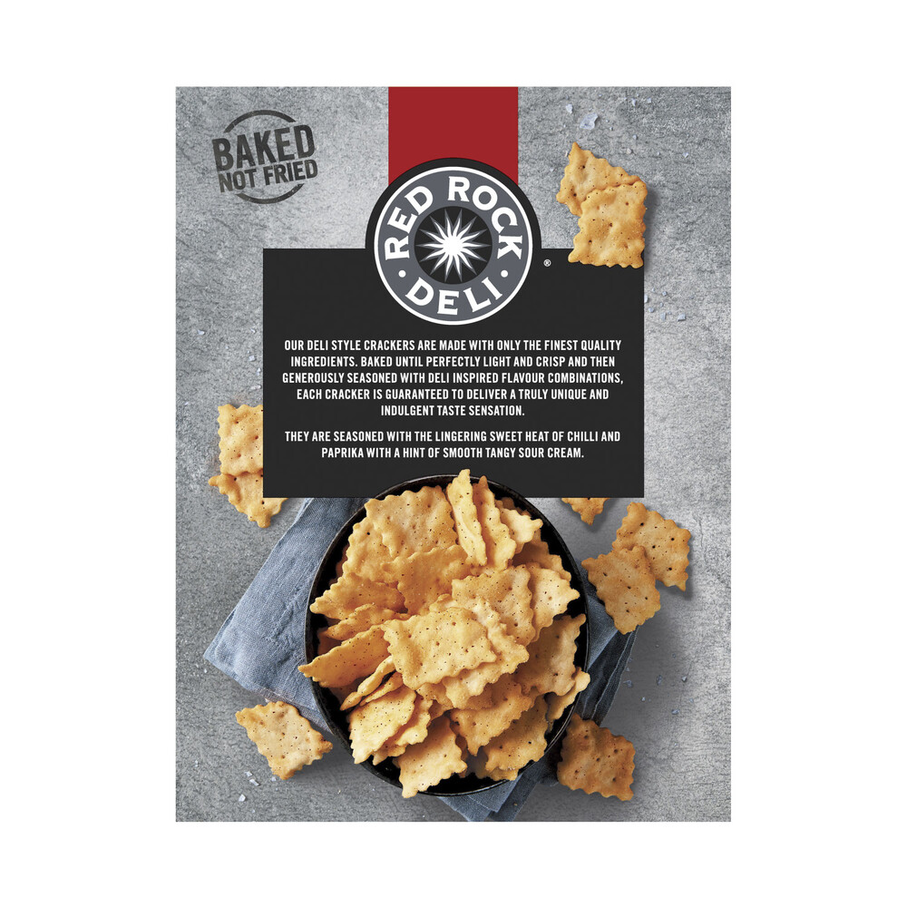 Red Rock Deli Sweet Chilli & Sour Cream Deli Style Crackers | 135g