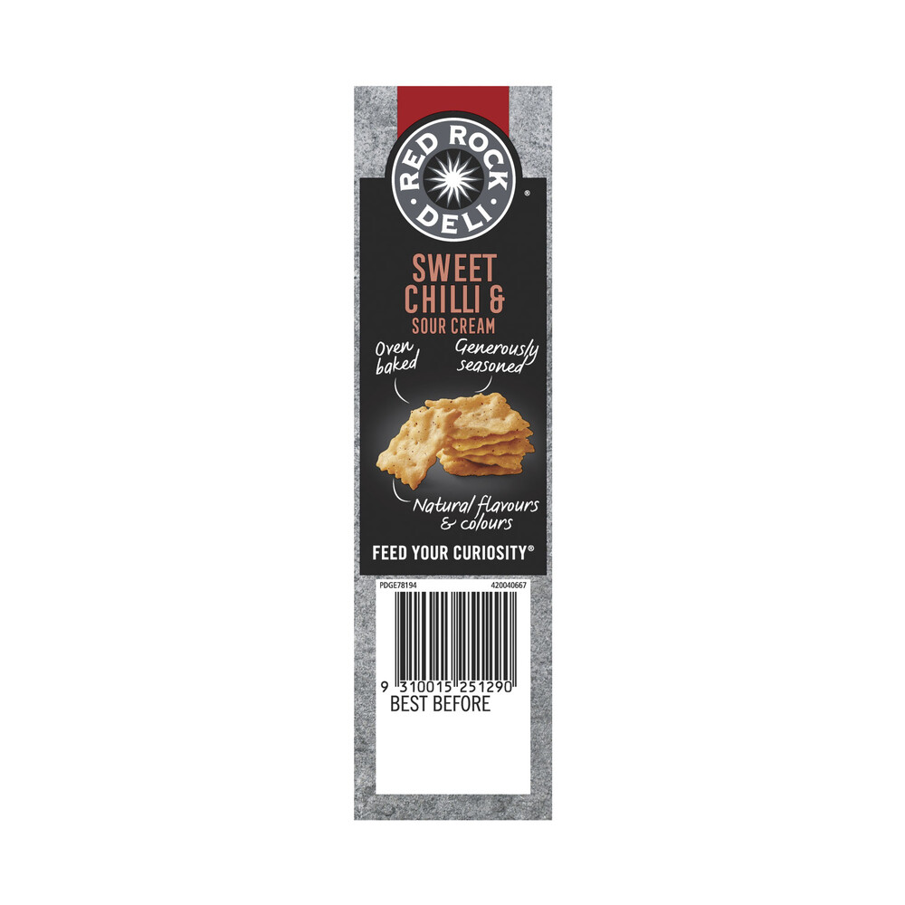 Red Rock Deli Sweet Chilli & Sour Cream Deli Style Crackers | 135g