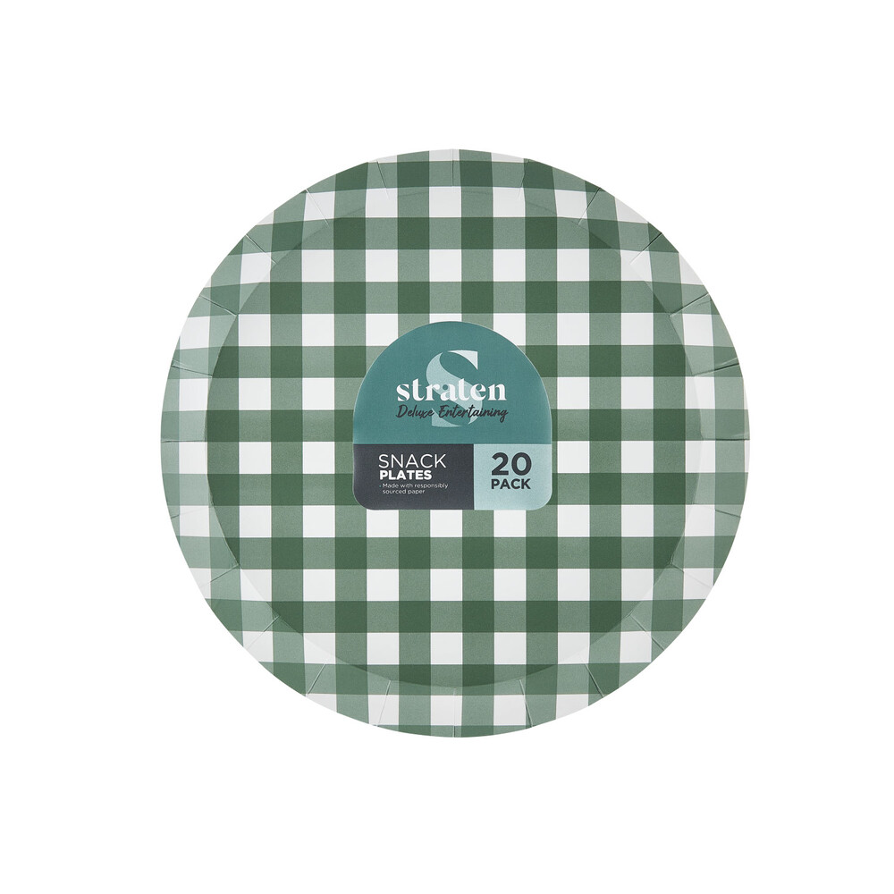 Buy Straten Patterned Snack Plates 20 pack Coles