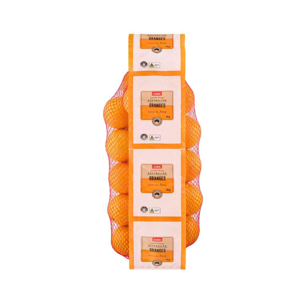 Coles Oranges Prepacked | 3kg