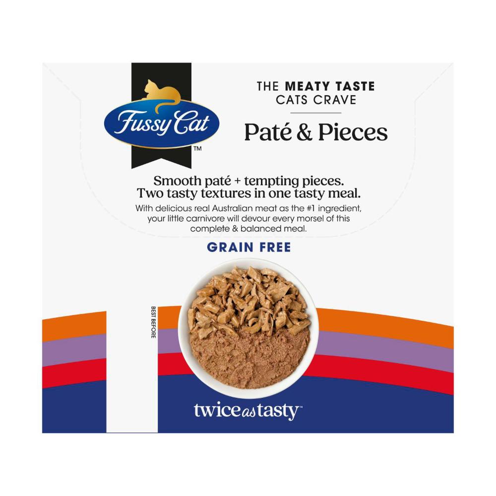 Buy Fussy Cat Grain Free Twice as Tasty Adult Wet Cat Food Pate