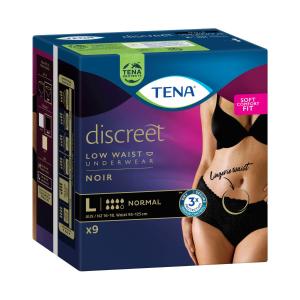 Tena Womens Pants Low Waist Noir Large 