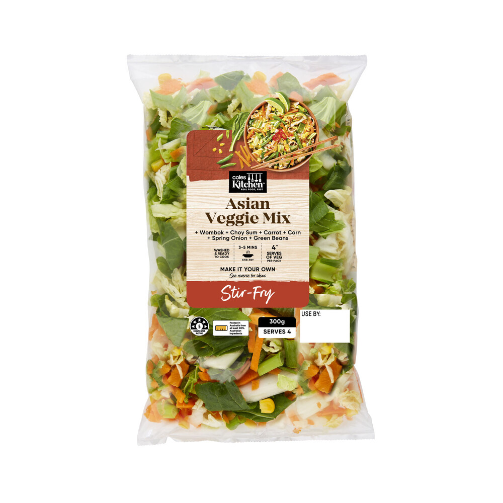 Buy Coles Kitchen Mixed Asian Vegetables Stir Fry 300g Coles