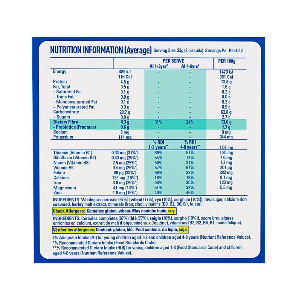 Sanitarium Weet-Bix Little Kids Essentials Breakfast Cereal | 400g