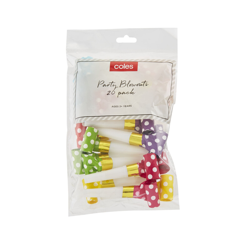Buy Coles Party Blowouts 20 pack Coles