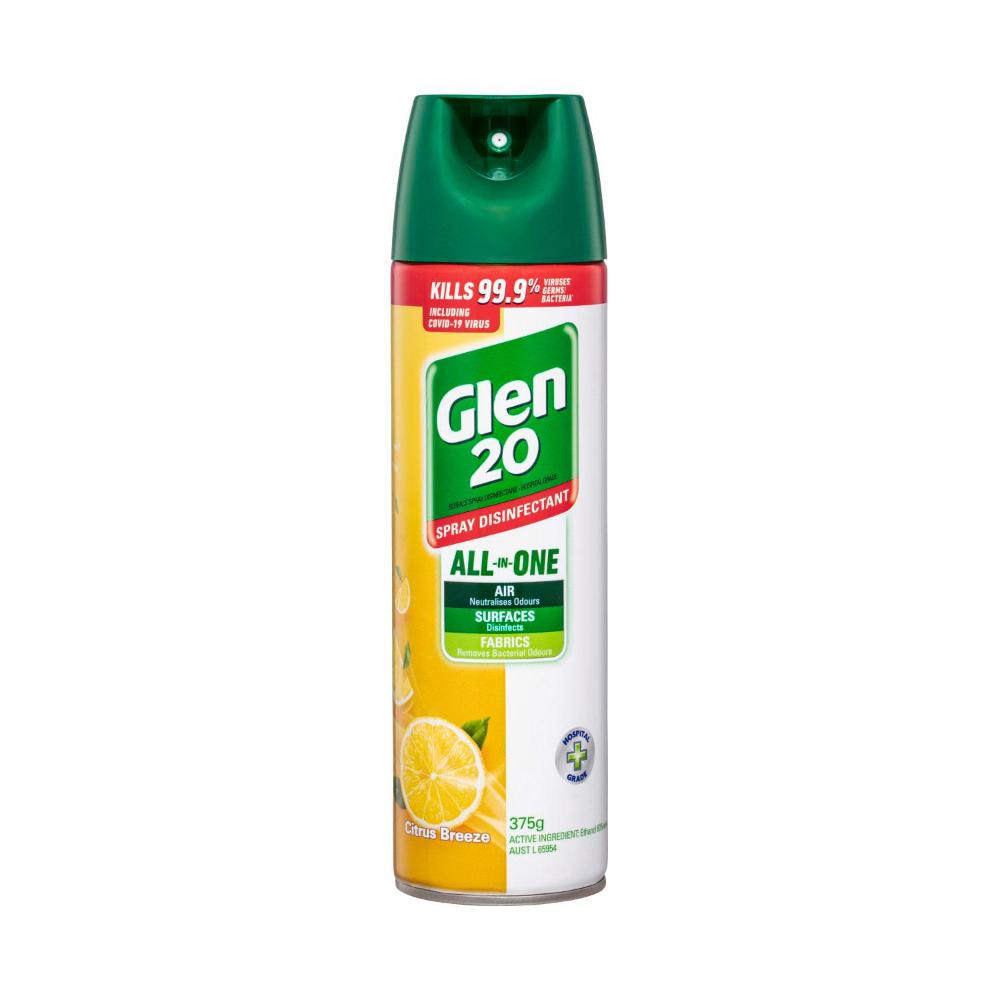 Buy Glen 20 Citrus Breeze Disinfectant Spray 375g Coles