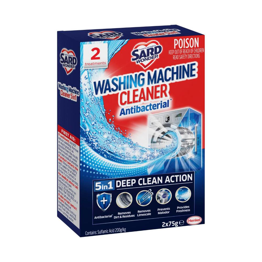 Buy Sard Wonder Washing Machine Cleaner Antibacterial 5 In 1 2x75g 150g