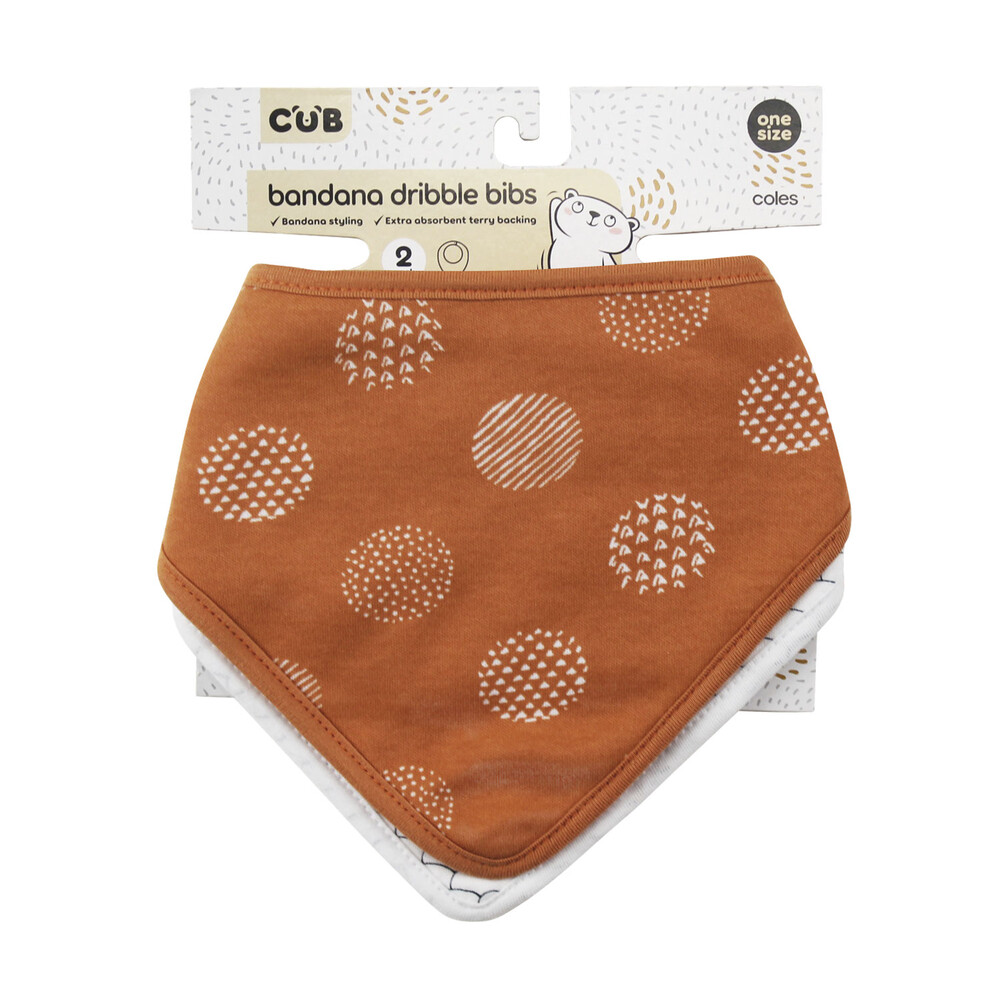 Buy CUB Dribble Bandana Bibs 2 pack Coles