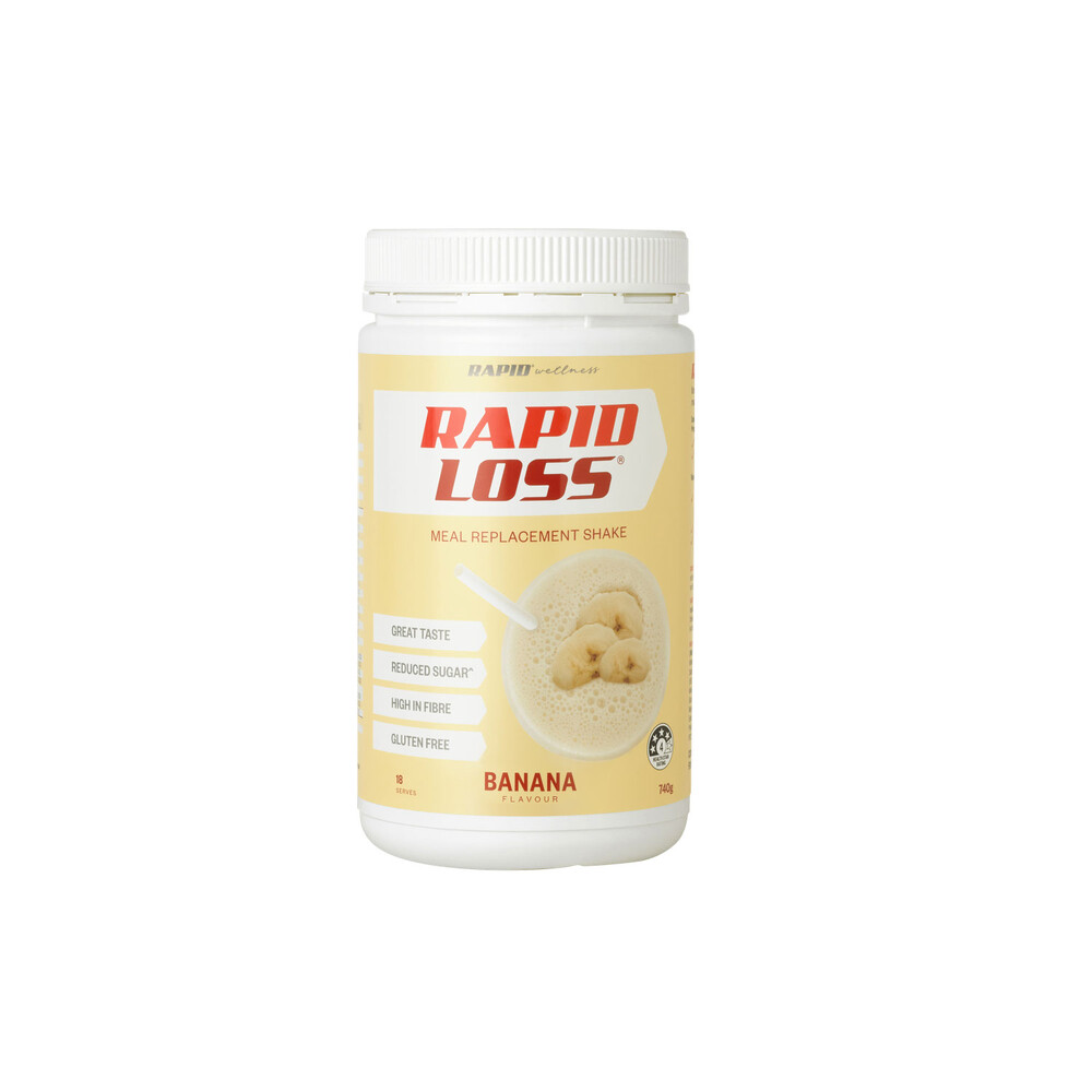 Buy Rapid Loss Gluten Free Banana Meal Replacement Shake 740g Coles