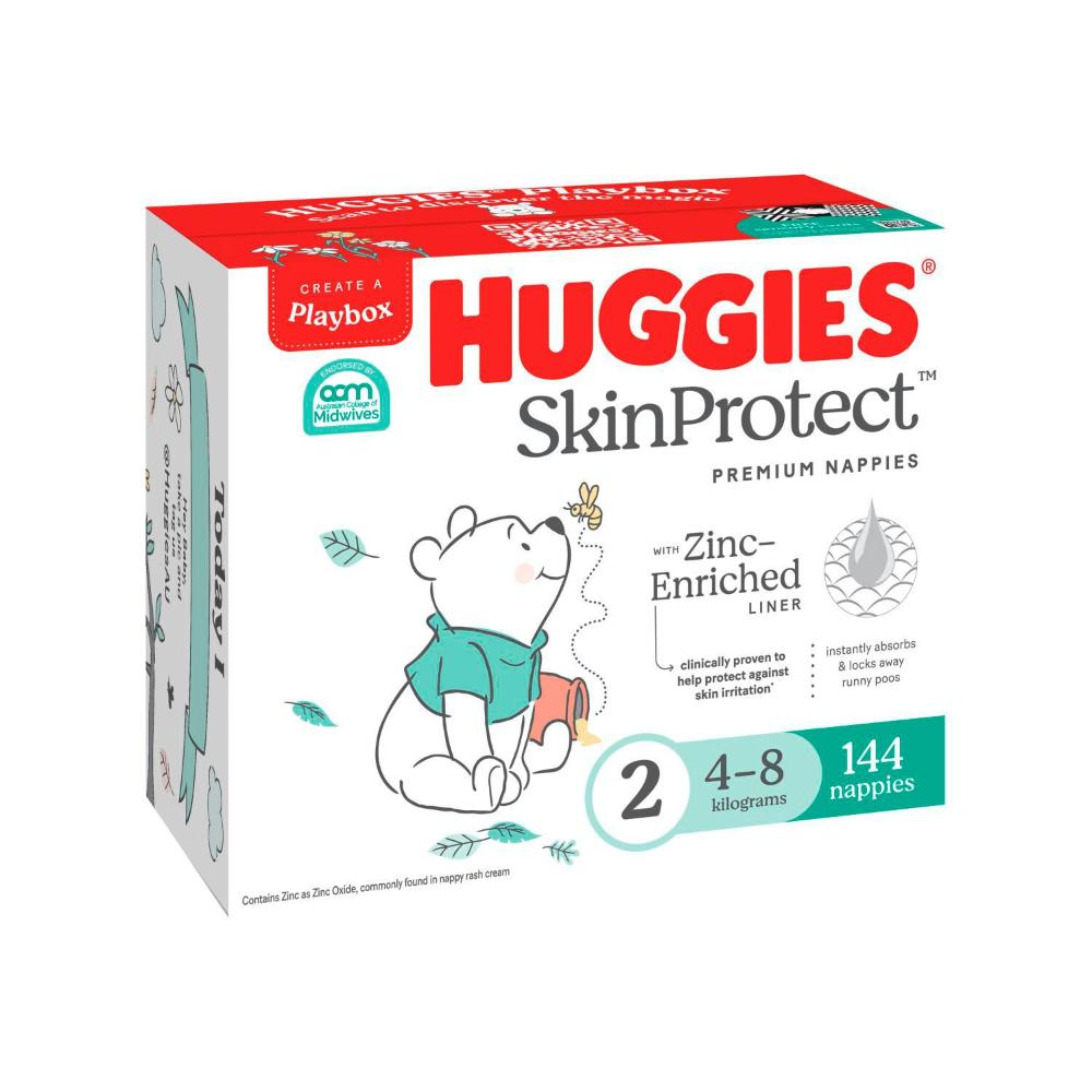 Huggies Infant Nappies Size 2 (4-8kg) | 144 pack