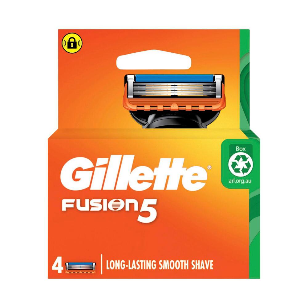 Buy Gillette Fusion Razor Blades 4 pack Coles