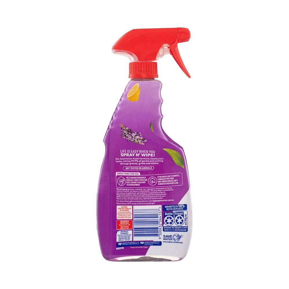 Ajax Spray N Wipe Lavender & Citrus Multi Purpose Cleaner Trigger Pack | 500mL