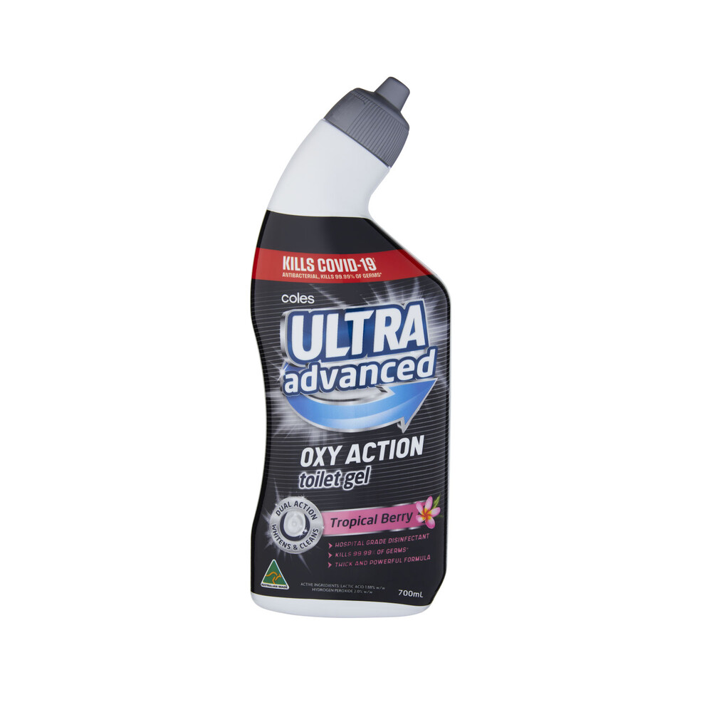 Buy Coles Ultra Oxi Bleach Tropical Toilet Gel 700mL Coles