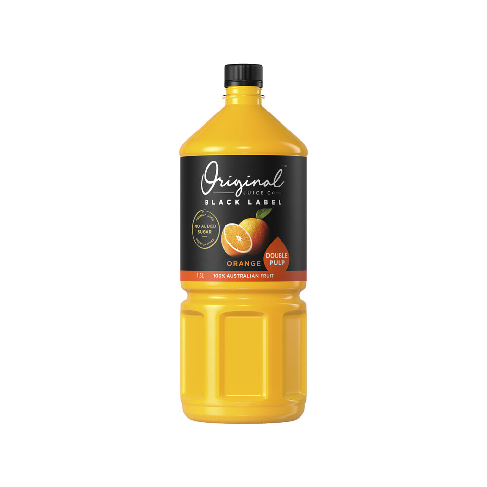 Buy Original Juice Co. Black Label Double Pulp Orange Juice 1.5L Coles