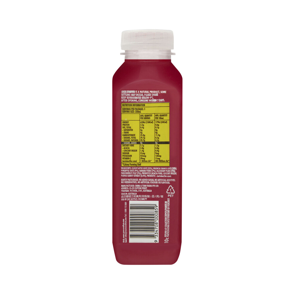 Buy Emma Tom's Kickstarter Pre Probiotic Juice 350mL Coles