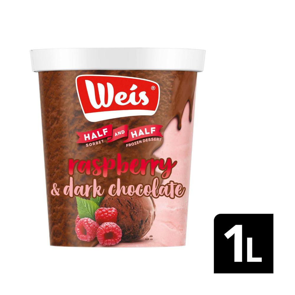 Buy Weis Half & Half Raspberry & Dark Chocolate 1L Coles