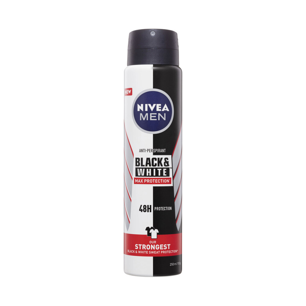 Buy Nivea Deo Aero Men Black And White Max Protection 250mL Coles