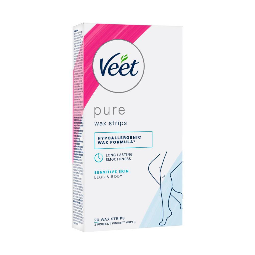 Buy Veet Pure Cold Leg Wax Strips 20 pack Coles
