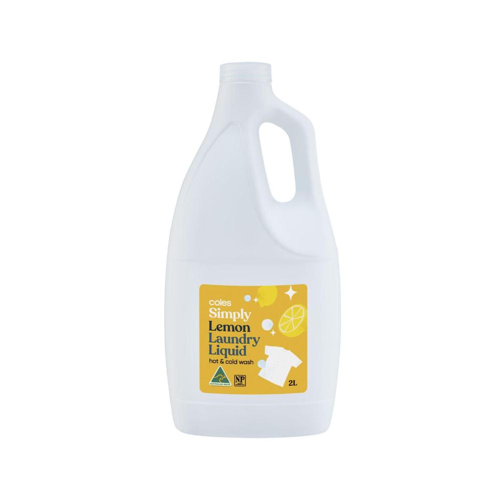 Buy Coles Simply Laundry Liquid Lemon 2L Coles