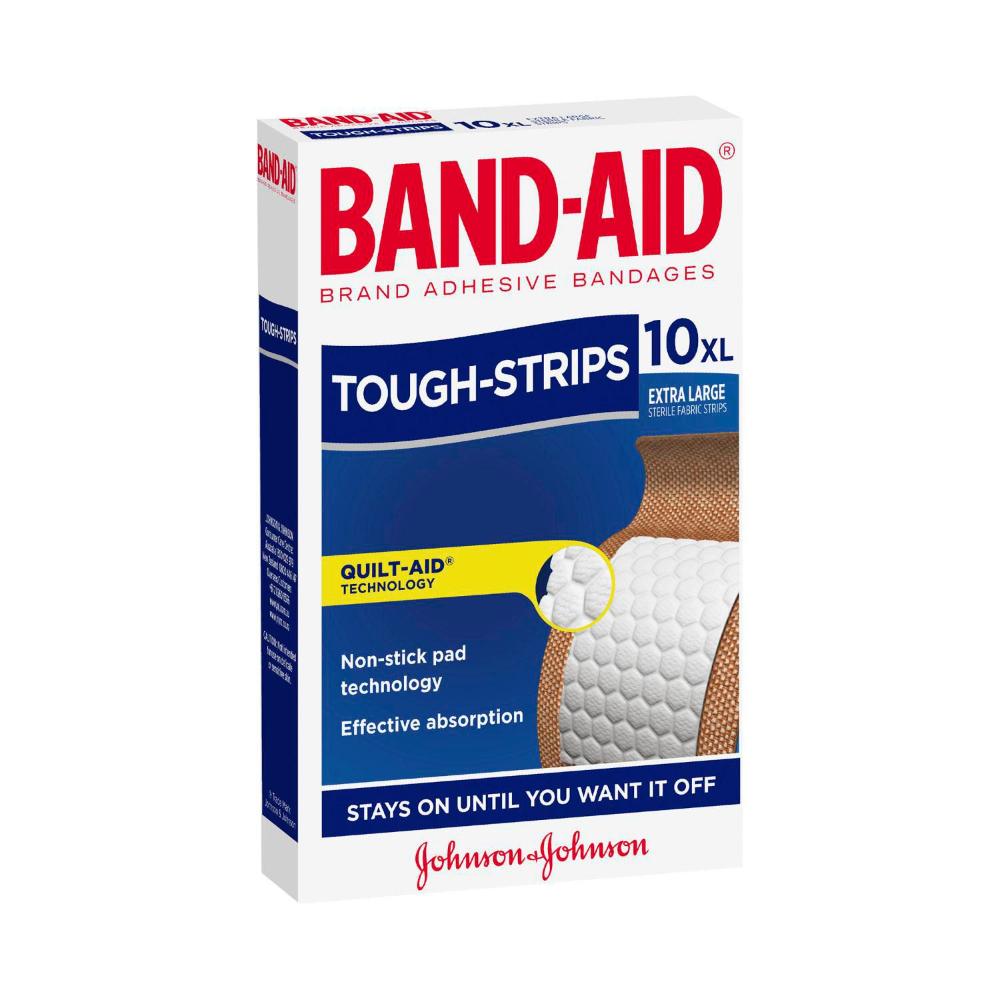 Band Aid XL Fabric Tough Strips | 10 pack