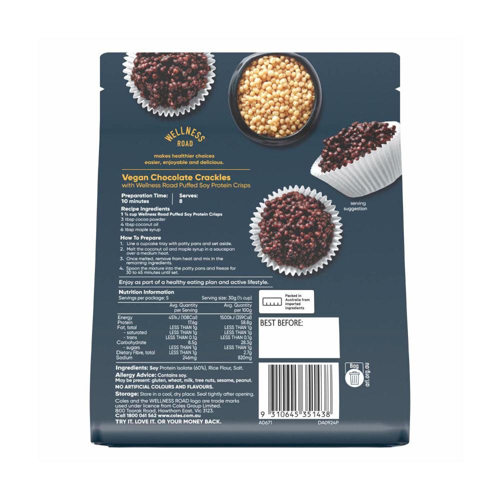 Wellness Road Soy Protein Crisps | 150g
