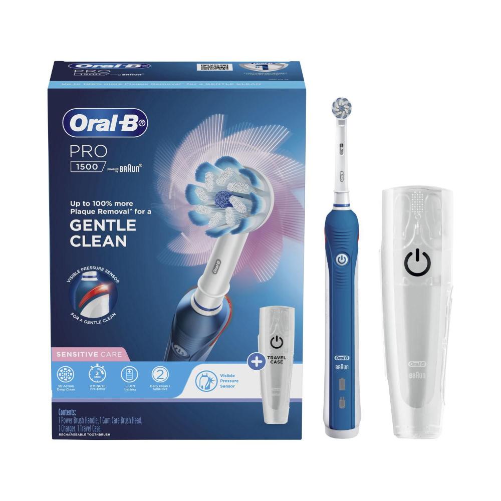 Buy Oral B Pro 1500 Electric Toothbrush With Travel Case 1 pack Coles