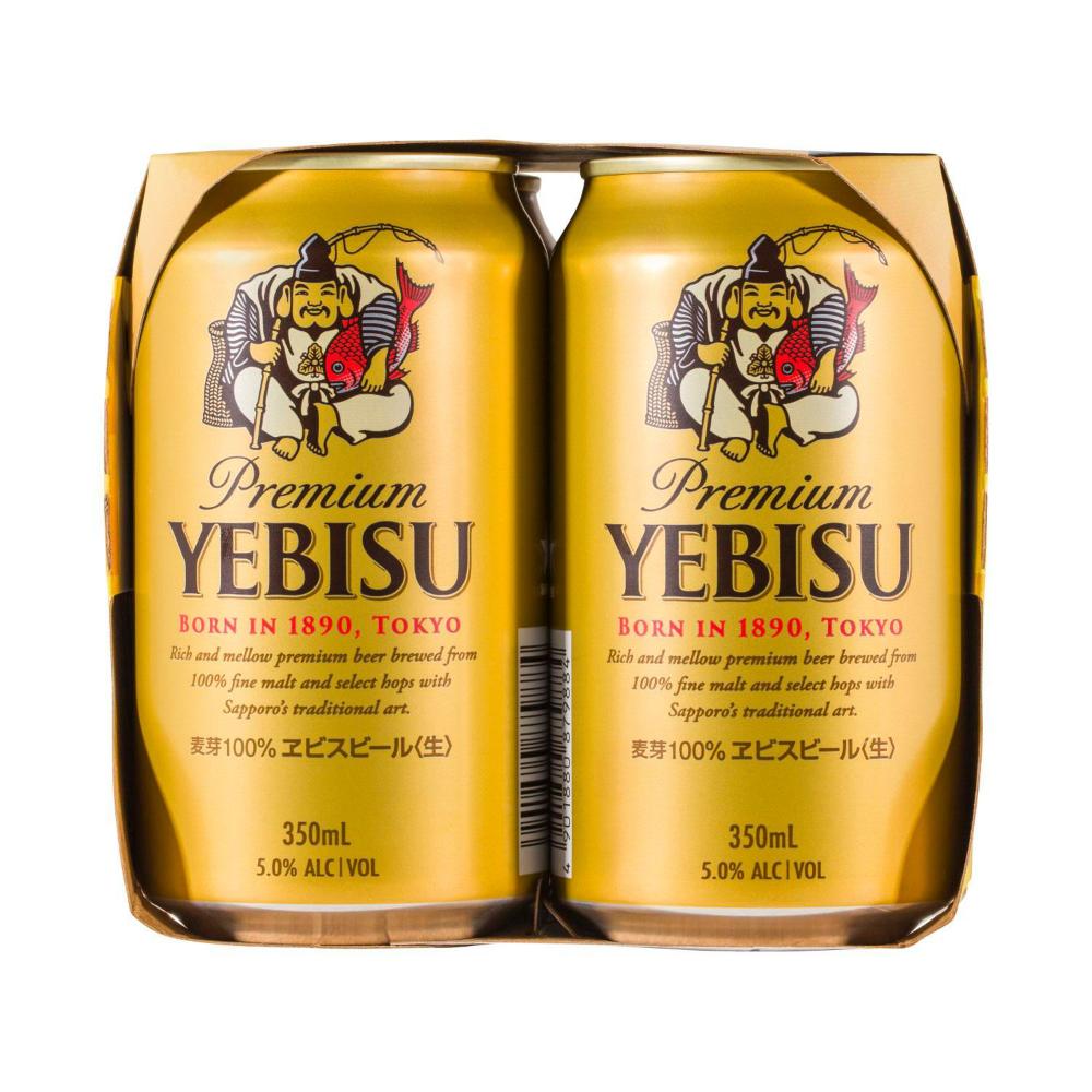 Buy Yebisu Premium Can 350ml 4 Pack | Coles