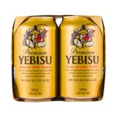 Buy Yebisu Premium Can 350ml 4 Pack | Coles