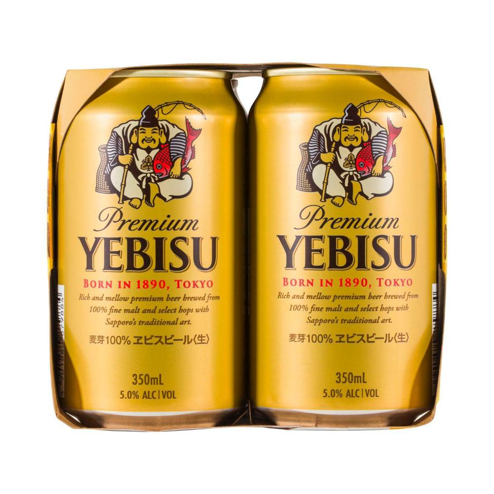 Buy Yebisu Premium Can 350ml 4 Pack | Coles