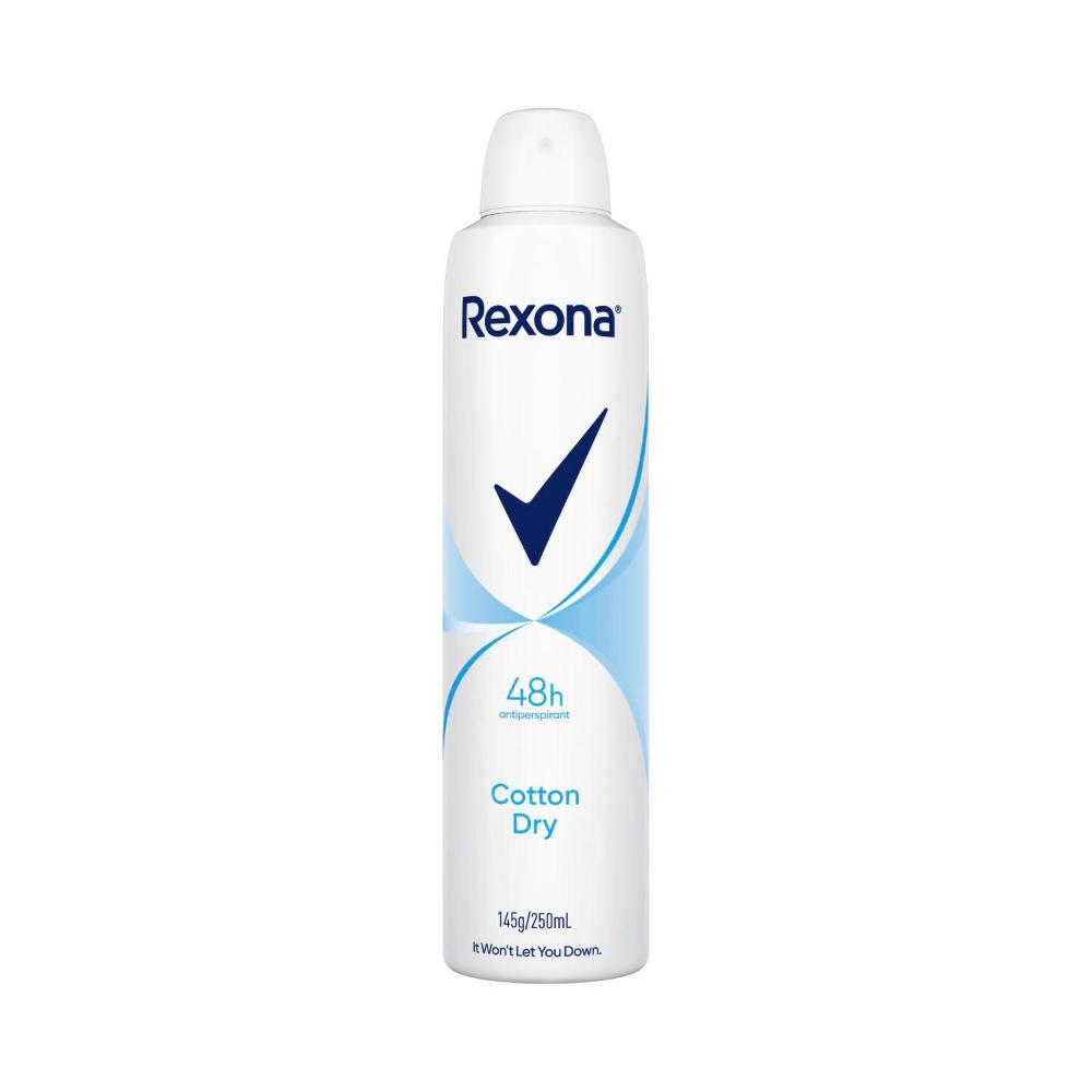 Rexona Women Deodorant 48hr Aerosol Cotton Dry | 250mL