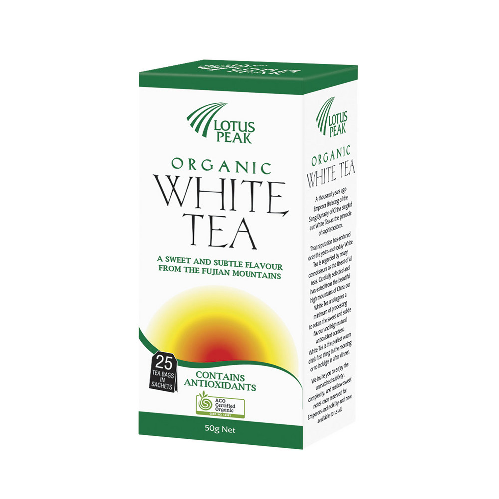 Buy Lotus Peak White Tea Bags 25 pack 50g Coles