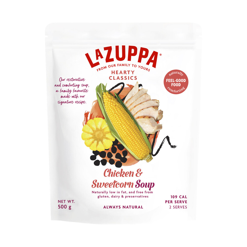Buy La Zuppa Pouch Chicken & Sweetcorn Soup 500g Coles