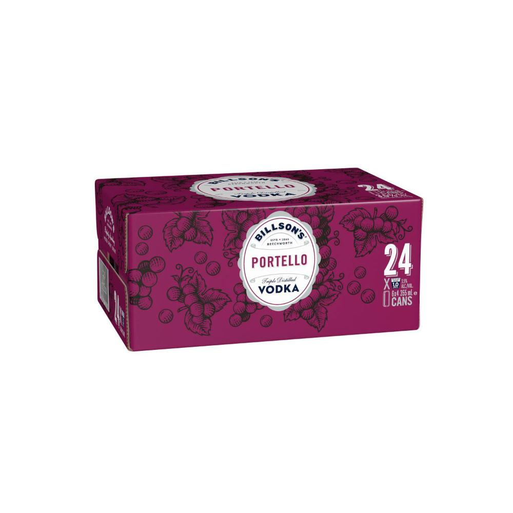 Buy Billson's Portello Vodka Mixed Drink 355mL 24 Pack Coles