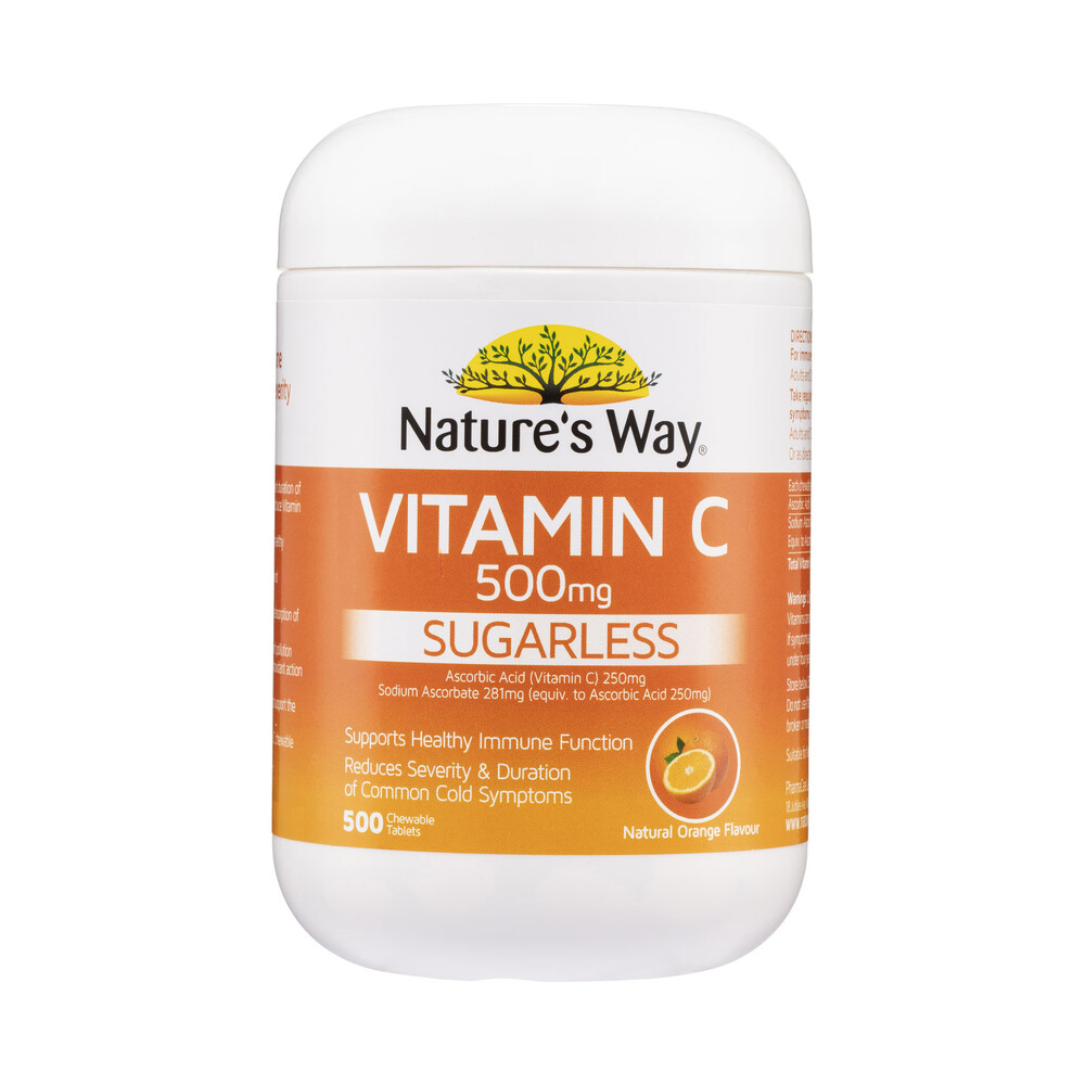Buy Nature's Way Vitamin C 500mg Chewable Tablets 500 pack Coles