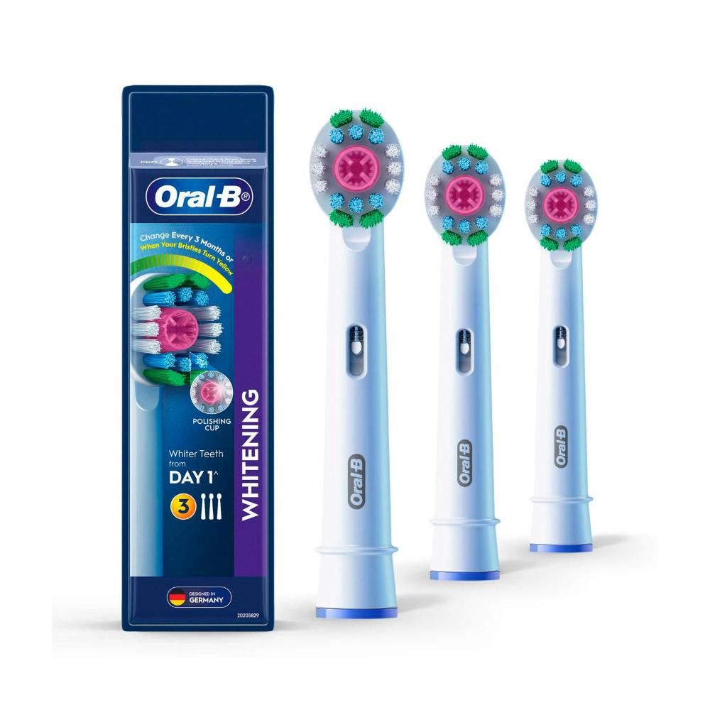 Buy Oral B 3D White Electric Brush Replacement Head 3 pack Coles