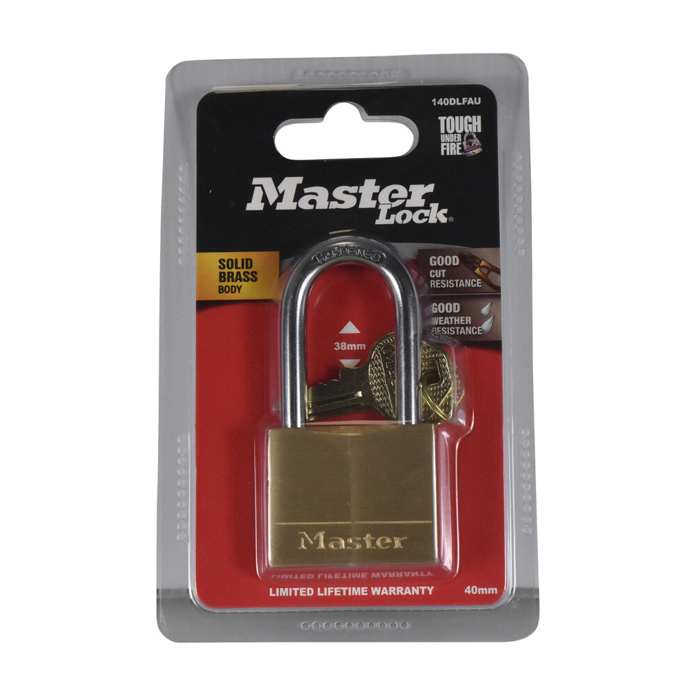 Buy Master Lock Diamond Padlock Long Shackle 40mm 1 each Coles