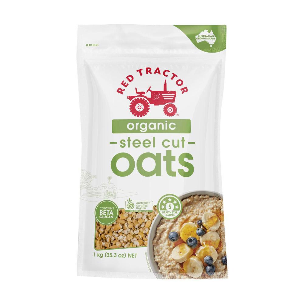 Buy Red Tractor Organic Steel Cut Oats 1 kg Coles
