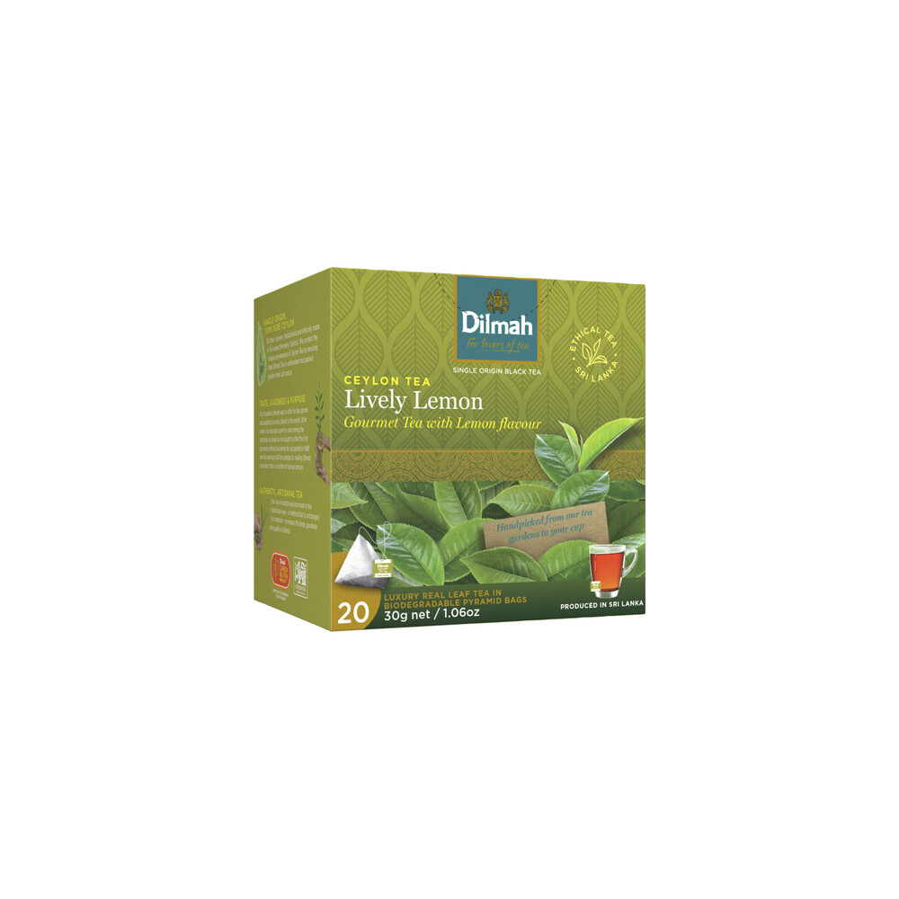 Buy Dilmah Lively Lemon Leaf Tea Bags 20 pack Coles