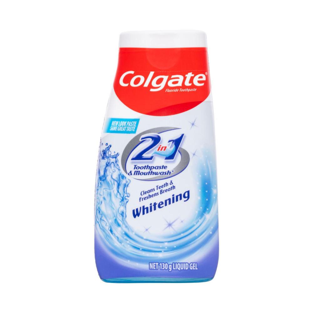 Buy Colgate 2 in 1 Liquid Gel Whitening Toothpaste & Mouthwash 130g Coles
