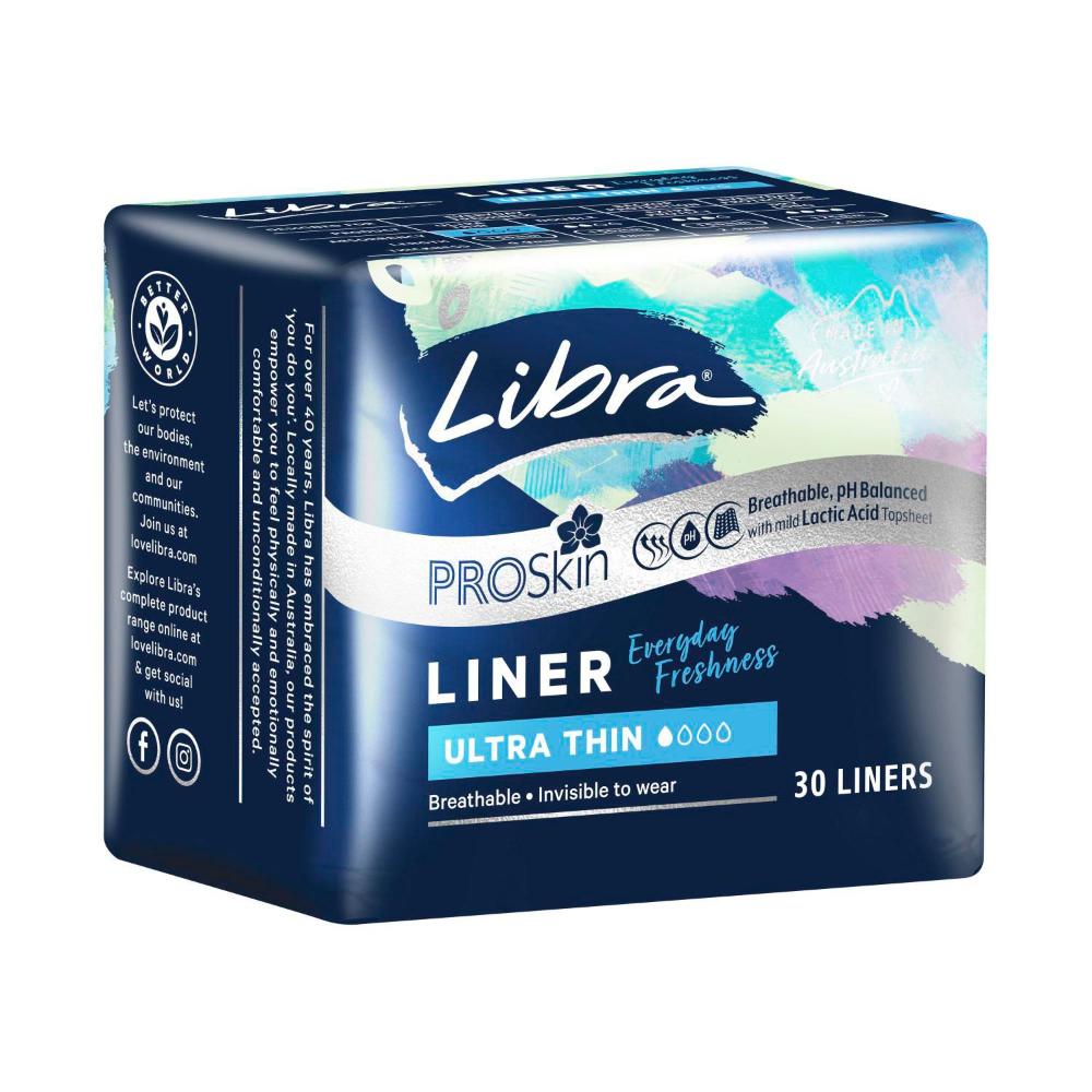 Buy Libra Liners Ultra Thin 30 pack Coles