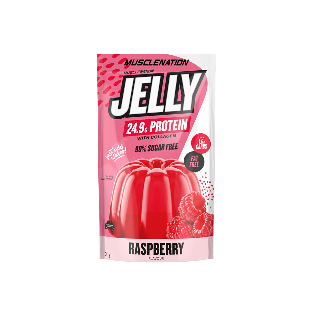 Buy Muscle Nation Protein Jelly Powder Raspberry 30g Coles