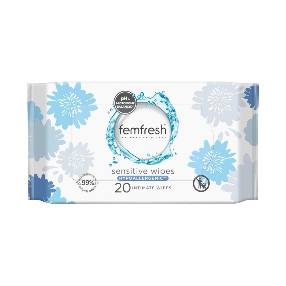 Buy Femfresh Sensitive Intimate Wipes 20 pack Coles