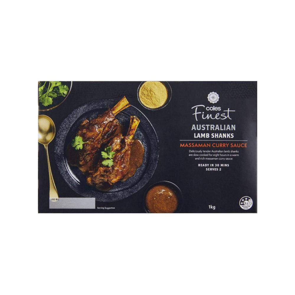 Buy Coles Finest Australian Lamb Shanks With Massaman Curry 1 each Coles