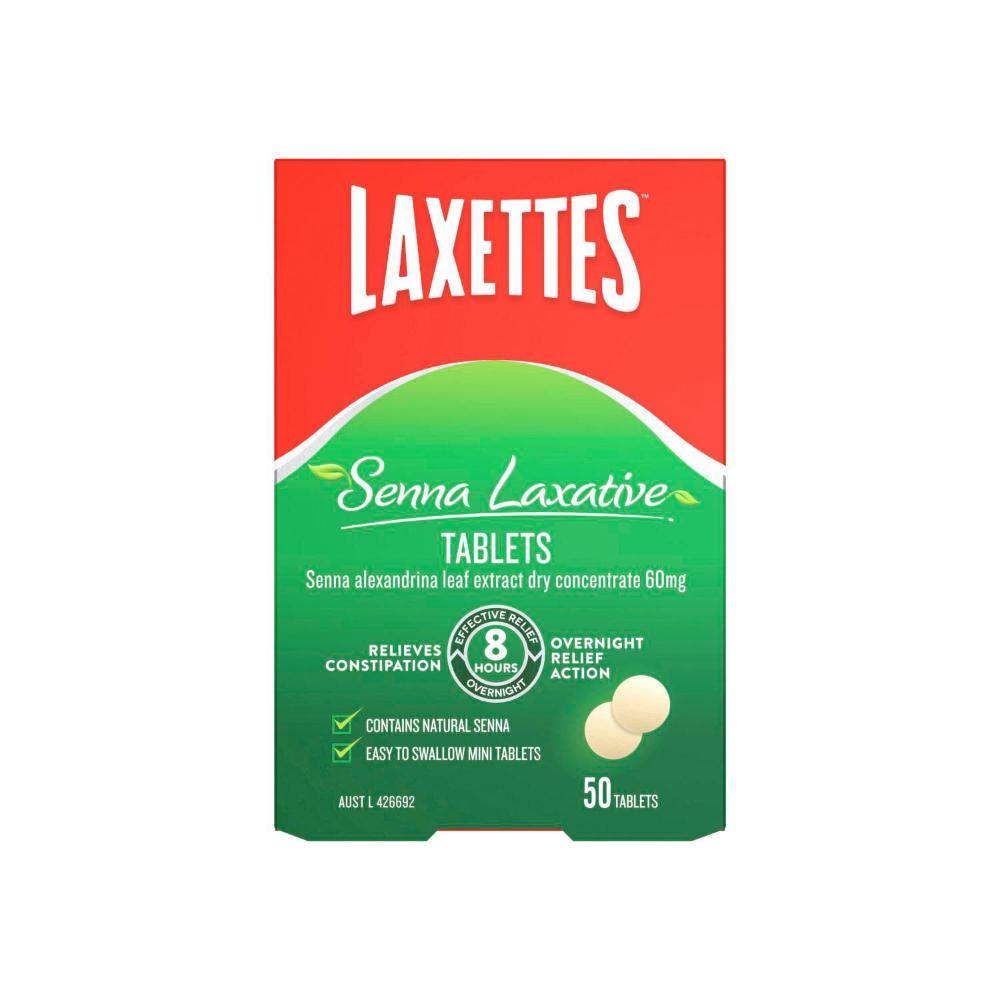 Buy Laxettes Laxative Tablets With Senna 50 pack Coles