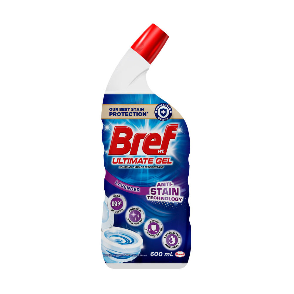 Buy Bref Ultimate Gel Toilet Cleaner Anti-Stain Technology 600mL | Coles